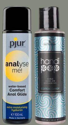 Набір лубрикантів pjur analyse me! Comfort water glide 100 мл + Sensuva Handipop Cotton Candy (125 мл) LB992 фото