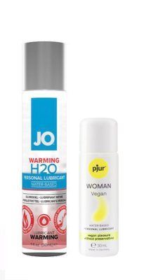 Набір лубрикантів System JO H2O WARMING (30 мл) + pjur Woman Vegan 30 мл LB174 фото