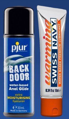 Набір лубрикантів pjur backdoor Comfort water glide 30 мл + Swiss Navy Warming 10 мл LB343 фото