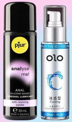Набір лубрикантів pjur analyse me! Relaxing jojoba silicone 30 мл + OLO 60 мл(охолоджуючий) LB641 фото
