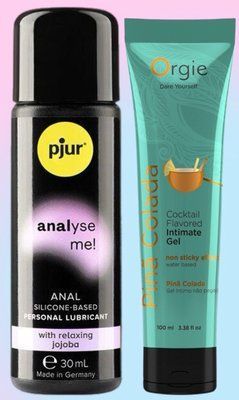 Набір лубрикантів pjur analyse me! Relaxing jojoba silicone 30 мл + ПІНА КОЛАДА на водній основі, 100 мл Orgie LB591 фото