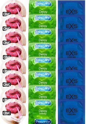 Набір 24 шт ONE Bubblegum + Delay Infinity + EXS Cooling SOS7487 фото