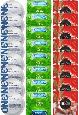 Набір 24 шт ONE Classic Select + Delay Infinity + EXS STRAWBERRY SUNDAE SOS7438 фото