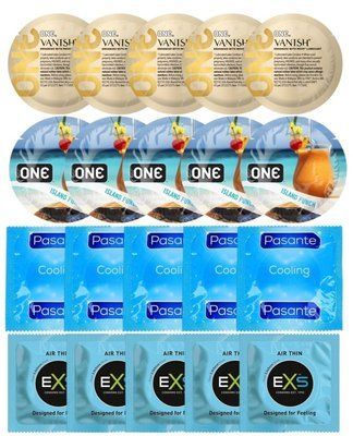Набор 20 шт ONE 𝐕𝐀𝐍𝐈𝐒𝐇 𝐇𝐲𝐩𝐞𝐫𝐭𝐡𝐢𝐧 + ONE Island Punch + Pasante Cooling + EXS Air Thin SOS7238 фото