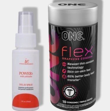 ONE Flex Graphene, 10 шт - Пролонгатор Doc Johnson Power Delay Spray (59 мл) SOS6057 фото