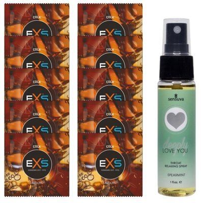 EXS CRAZY COLA 10 шт + Sensuva Deeply Love You Spearmint (29 мл) SOS14105 фото