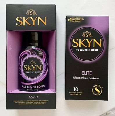 Набір Skyn Elite 10 шт + Лубрикант SKYN All Night Long 80 мл SOS2085 фото
