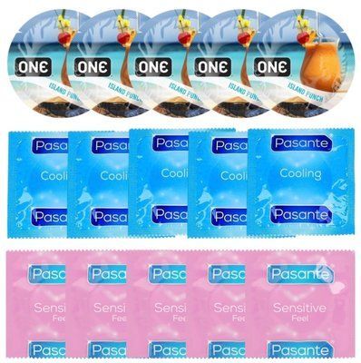Набір 15 шт ONE Island Punch + Pasante Cooling + Pasante extra sensitive SOS7139 фото