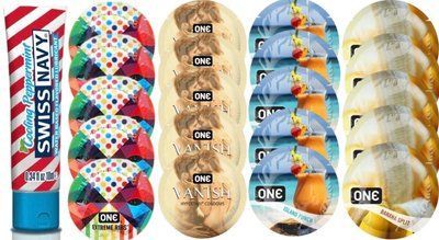 Набор из SwissNavy CoolingPeppermint 10мл + ONERibs + ONE Vanish + ONE Island Punch + ONEBanana SOS8633 фото
