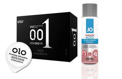 OLO Feeling Ultrathin &mdash; 10 шт та Лубрикант JO H2O &mdash; WARMING (60 мл) SOS839 фото