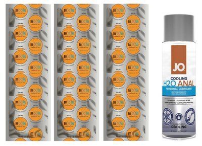 Комплект: EXS Delay 15 шт + Лубрикант JO ANAL H2O COOLING (60 мл) SOS11096 фото