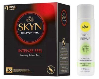 Комплект Skyn ​​Intense feel 36 шт + Pjur MED Repair Glide 100 мл SOS13204 фото