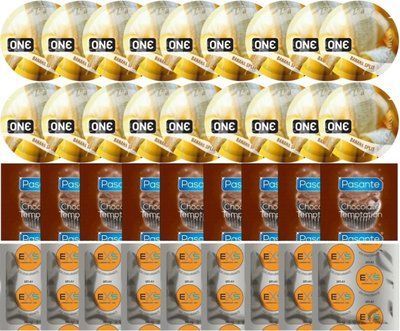 Набір 36 шт ONE Banana Split + Pasante Chocolate + EXS Delay SOS7736 фото