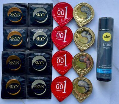 Набір з 16 штук Olo, Skyn + лубрикант pjur Basic Waterbased (100 мл) SOS4035 фото