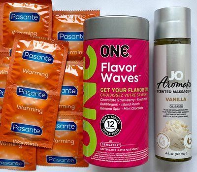 Набор 22 шт ONE Flavor Waves - Pasante Warming + System JO Aromatix Vanilla 120 мл SOS1684 фото