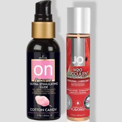 Sensuva Ultra-Stimulating On Insane Cotton Candy (57 мл) + System JO Watermelon (30 мл) LB105 фото