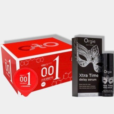 OLO 0.01 ZER Red 10 шт + Пролонгатор Orgie Xtra Time Delay Serum, 15 мл SOS5908 фото