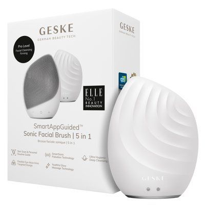 Електронна ультразвукова щітка для обличчя GESKE Sonic Facial Brush 5в1 white HB0073 фото