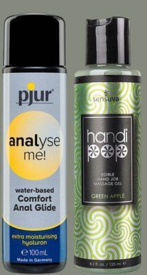 Набір лубрикантів pjur analyse me! Comfort water glide 100 мл + Sensuva Handipop Green Apple (125 мл) LB993 фото