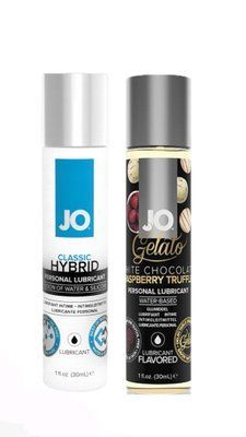 Набір лубрикантів System JO Classic Hybrid (30 мл) + System JO White Chocolate Raspberry (30 мл) LB61 фото