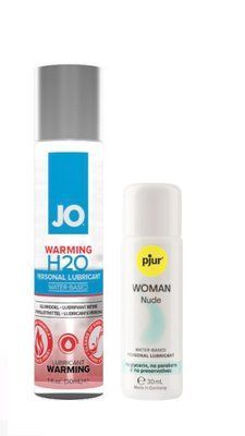Набір лубрикантів System JO H2O WARMING (30 мл) + pjur Woman Nude 30 мл LB175 фото
