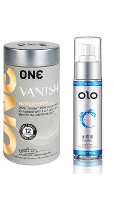 ONE Vanish Pack 12 шт и Лубрикант OLO Охлаждающий 60 мл SOS640 фото