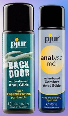 Набір лубрикантів pjur backdoor Regenerating 30 мл + pjur analyse me! Comfort water glide 100 мл LB493 фото