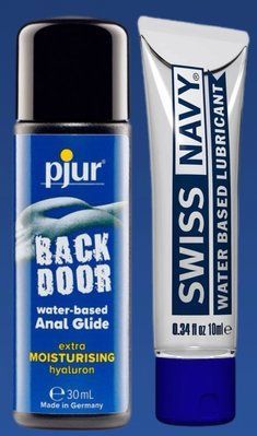 Набір лубрикантів pjur backdoor Comfort water glide 30 мл + Swiss Navy Water-Based 10 мл LB344 фото