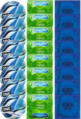 Набір 24 шт ONE Fresh Mint + Delay Infinity + EXS Cooling SOS7488 фото