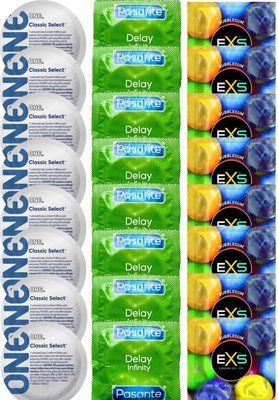 Набір 24 шт ONE Classic Select + Delay Infinity + EXS BUBBLEGUM SOS7439 фото