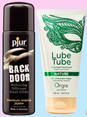 Набір лубрикантів pjur backdoor anal Relaxing jojoba silicone 30 мл + LUBE TUBE NATURE, 150 мл ORGIE LB842 фото
