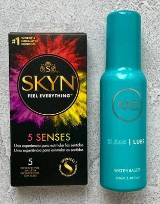 Набор SKYN 5 Senses - Лубрикант EXS Clear Lube 100 мл SOS2586 фото