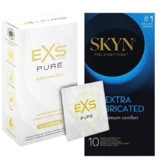 Набор с SKYN Extra Lube 10 штук + EXS Pure 12 шт SOS7986 фото