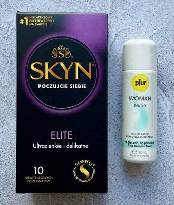 Комплект SKYN Elite 10 шт - Лубрикант pjur Woman Nude 30 мл SOS2636 фото