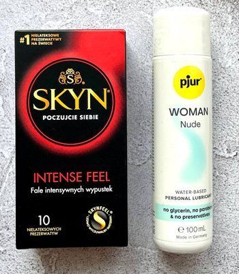 Комплект SKYN Intense Feel (10 шт) + Лубрикант pjur Woman Nude 100 мл SOS2386 фото