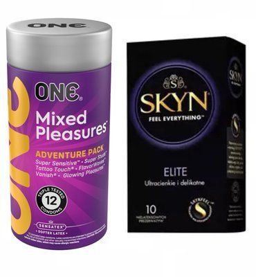 Набір Skin Elite 10 шт + One Mixed Pleasures 12 шт SOS1835 фото