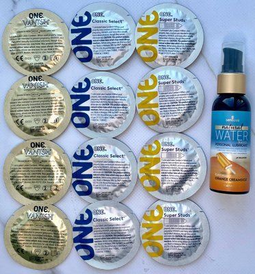 Набір 12 шт ONE Super Studs, Vanish, Classic + Sensuva Natural Water-Based Orange Creamsicle (57 мл) SOS3936 фото