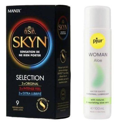 Комплект Skyn ​​Selection 9 шт + Pjur Woman Aloe 100 мл SOS13155 фото