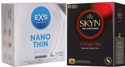 Набор с Skyn Intense feel 36 штук + EXS NANO THIN 48 штук SOS7887 фото
