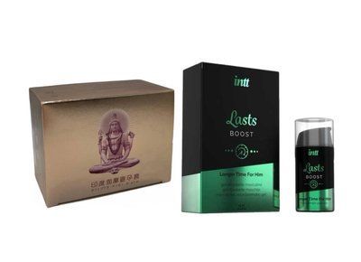 OLO Gold Budda 10 шт. + Пролонгатор для чоловіків Intt Lasts (15 мл) SOS6584 фото