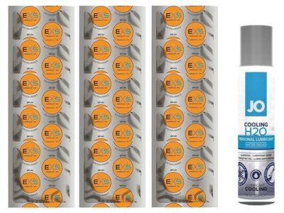 Комплект: EXS Delay 15 шт + Лубрикант System JO H2O COOLING (30 мл) SOS11097 фото