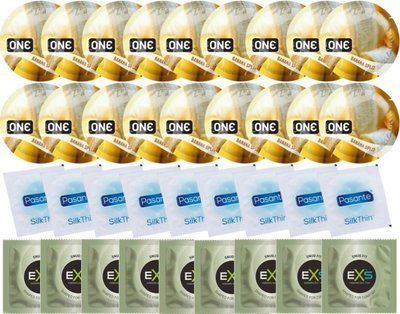 Набір 36 шт ONE Banana Split + Pasante Silk + EXS Snug Fit SOS7787 фото