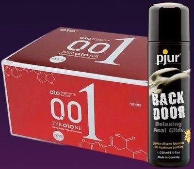 Набір OLO збуджуючі 001 (червоні) 10 штук + Лубрикант pjur backdoor anal jojoba silicone 30 мл SOS4680 фото