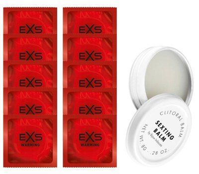 Комплект EXS Warming 10 шт + Bijoux Indiscrets Sexting Balm SOS14307 фото