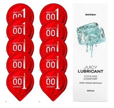 OLO Warming 10 шт. + Лубрикант Satisfyer Cooling Comfort 300 мл SOS12505 фото