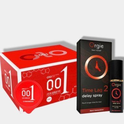 OLO 0.01 ZER Red 10 шт + Пролонгатор TIME LAG 2, 10 мл SOS5909 фото