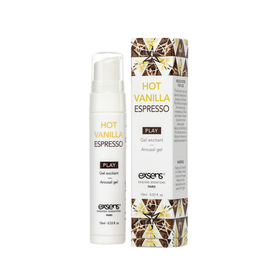 Стимулюючий гель EXSENS Kissable Hot Vanilla Espresso 15 мл охолоджуючий SO2368 фото