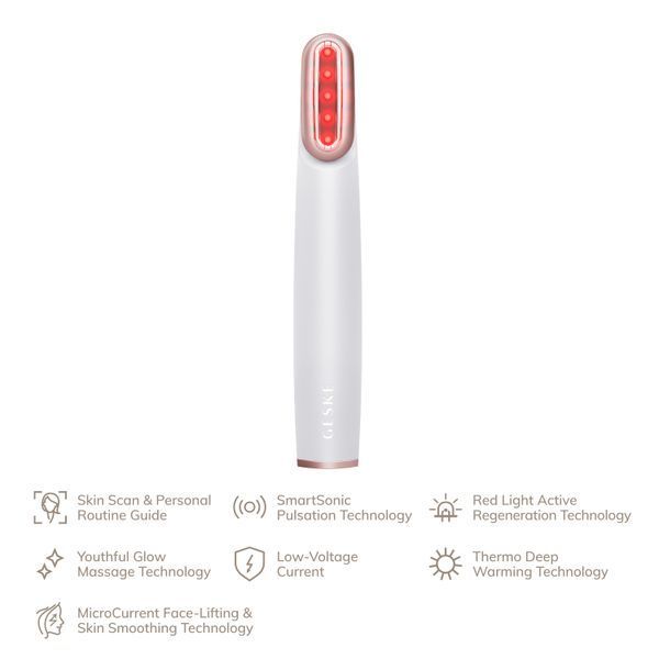 Устройство для укрепления и тонизации кожи лица с поворотной головкой GESKE Skin Firming Wand 7-1 starlight HB0445 фото