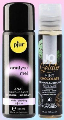 Набір лубрикантів pjur analyse me! Relaxing jojoba silicone 30 мл + System JO Mint Chocolate (30 мл) LB593 фото