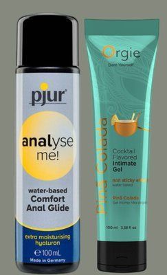 Набір лубрикантів pjur analyse me! Comfort water glide 100 мл + ПІНА КОЛАДА на водній основі, 100 мл Orgie LB994 фото